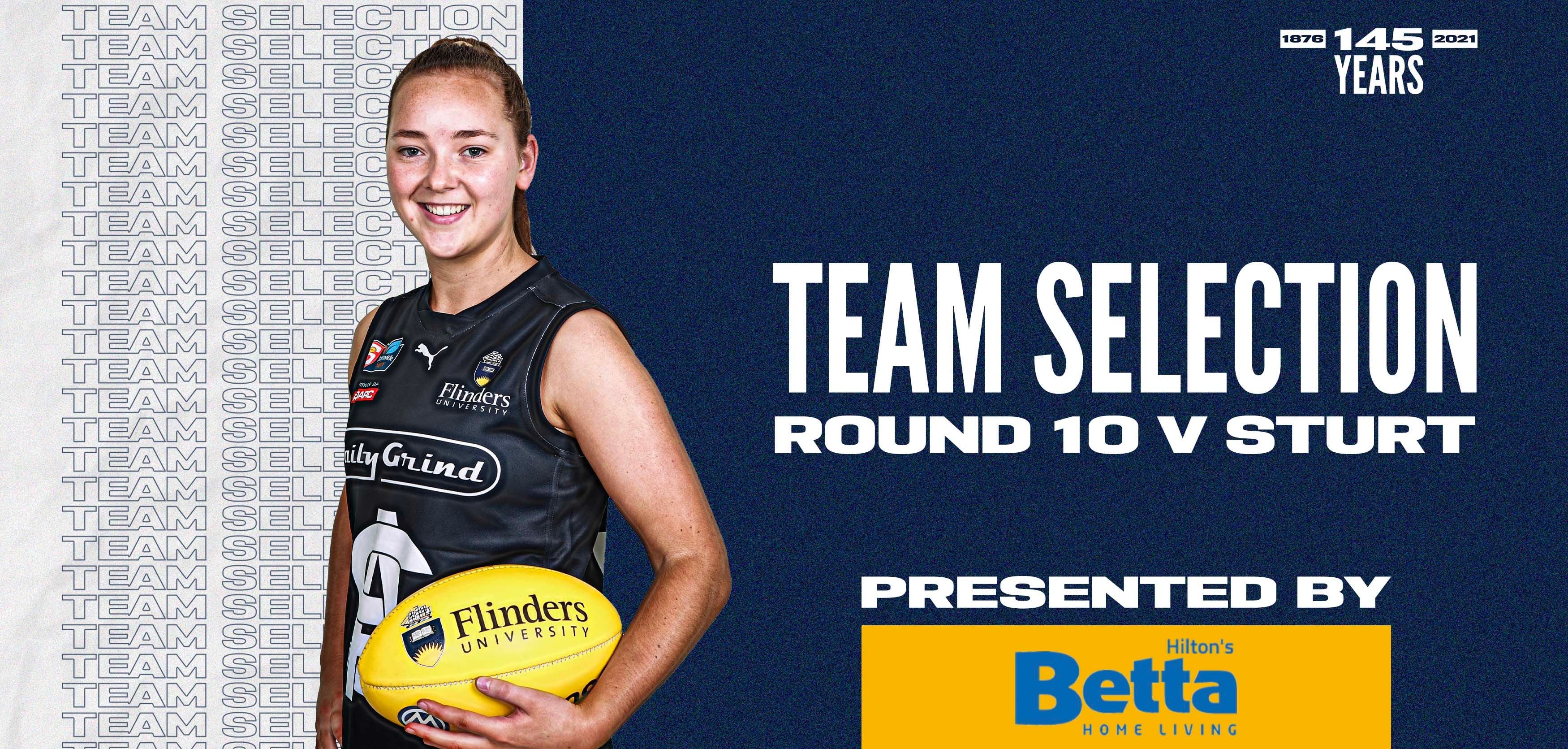 BETTA Team Selection: SANFLW Round 10 vs Sturt BETTA Team Selection: SANFLW Round 10 vs Sturt